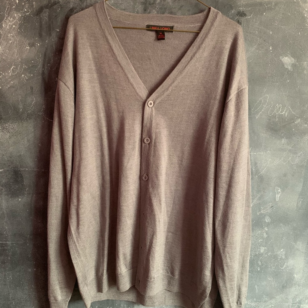 Linea Uomo Gray Cardigan